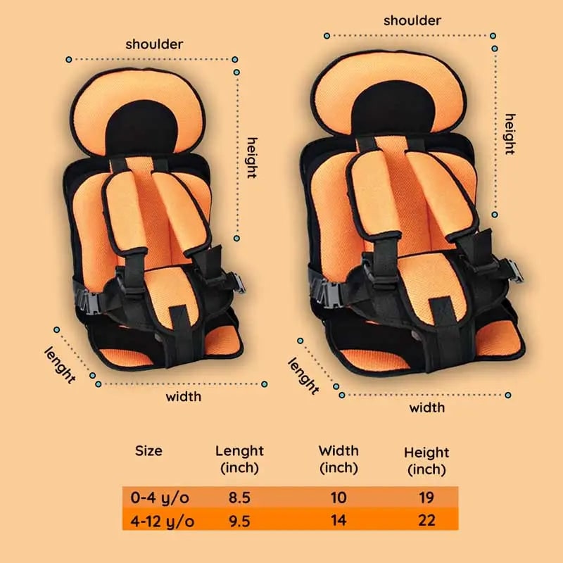 Child Safety Car Seat Cushion Comfortable & Secure Fit - Image 17