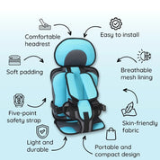 Child Safety Car Seat Cushion Comfortable & Secure Fit - Image 18