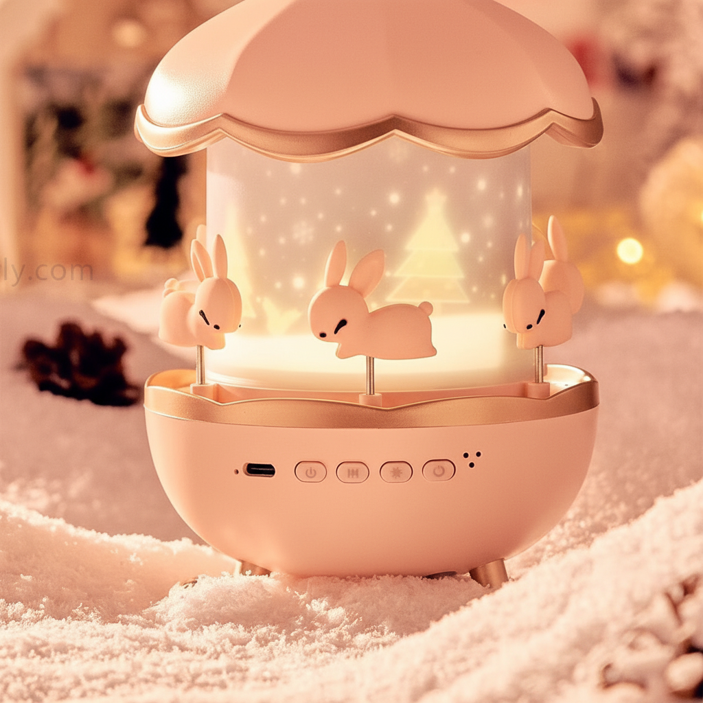 Children's Night Projector Cute Bunny Design Sleepy Time - Image 3