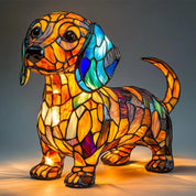 Colorful Stained Glass Dog Lamp Home Decor and Night Lighting - Image 15