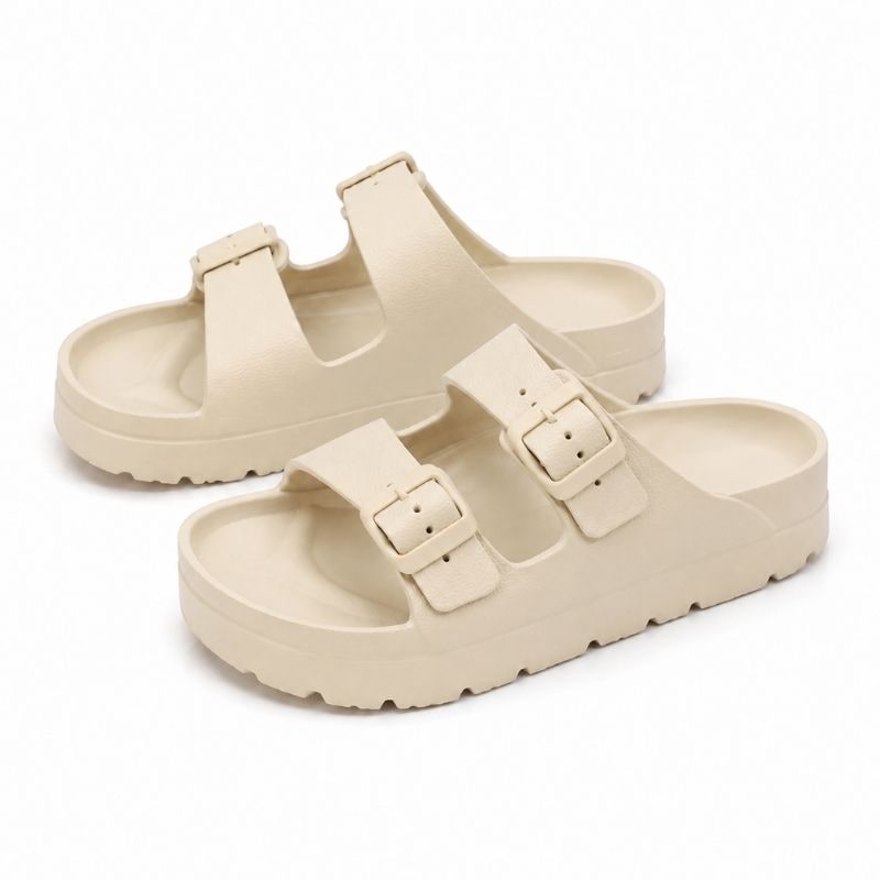 Comfortable Black Platform Sandals Cushioning Support - Image 6