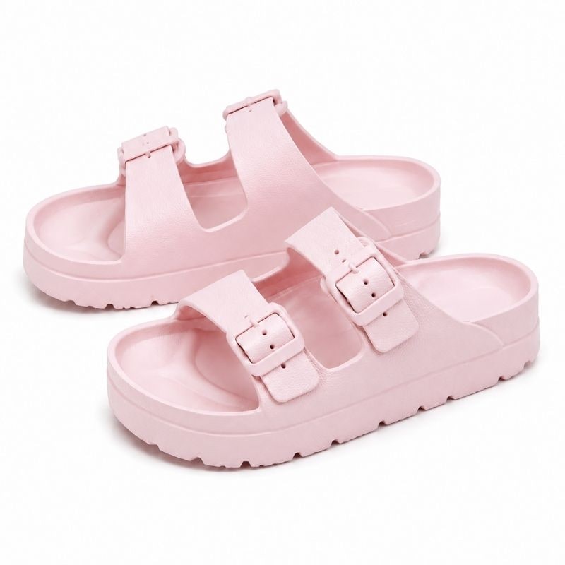 Comfortable Black Platform Sandals Cushioning Support - Image 8