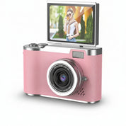 Compact Digital Camera Rechargeable Battery Flip Screen - Image 1