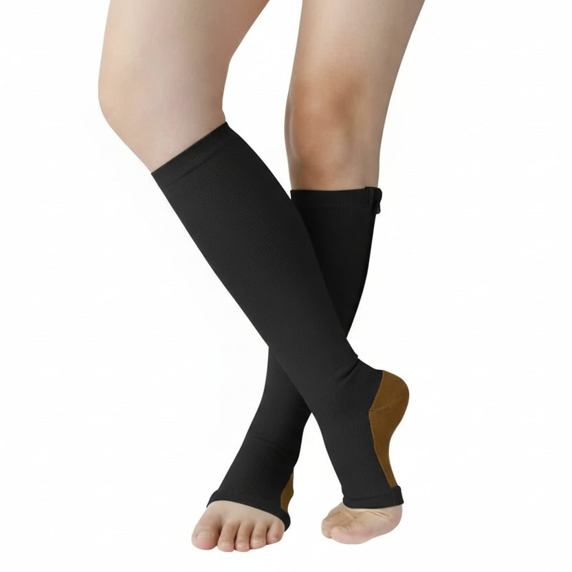 Compression Socks Support and Relief Zip-Up Fitness Wear - Image 2