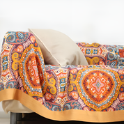 Cotton Blanket Woven Throw Boho Reversible 100% Cotton Sunrise - Image 6