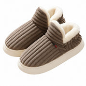 Cozy Fleece Lined Slippers Non-Slip Sole Indoor Comfort - Image 1