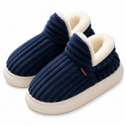 Cozy Fleece Lined Slippers Non-Slip Sole Indoor Comfort - Image 8