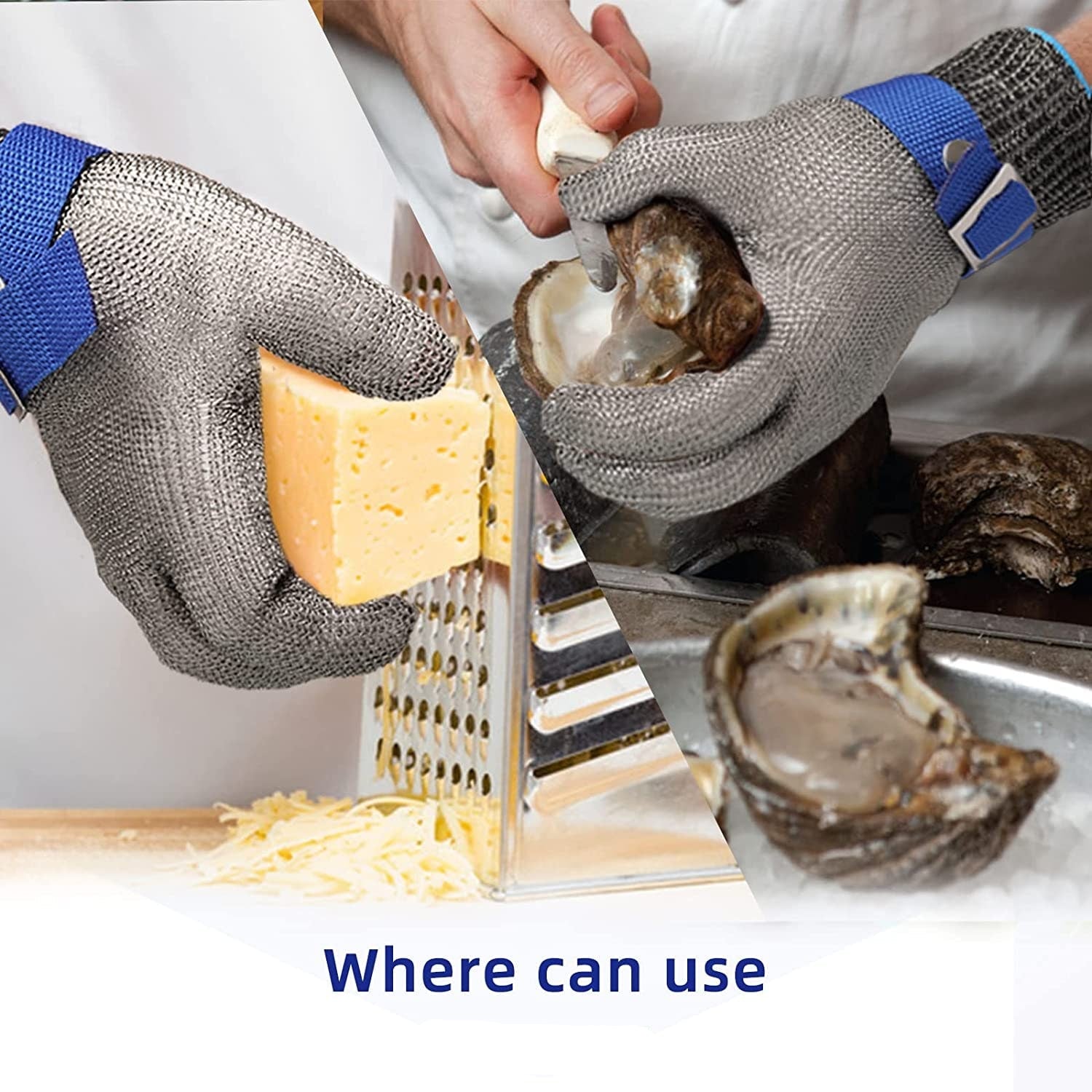 Cut-Resistant Stainless Steel Safety Glove Food Prep and Cooking - Image 13