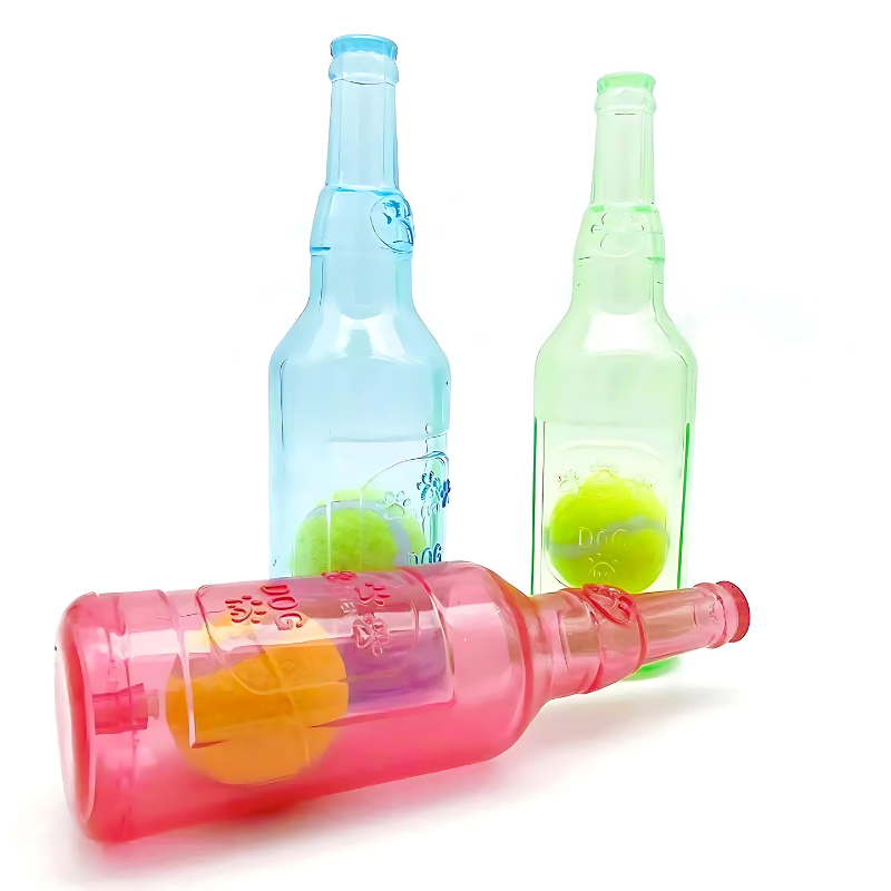 Dog Toy Bottle Ball Interactive Chew Toy Playtime Fun - Image 1