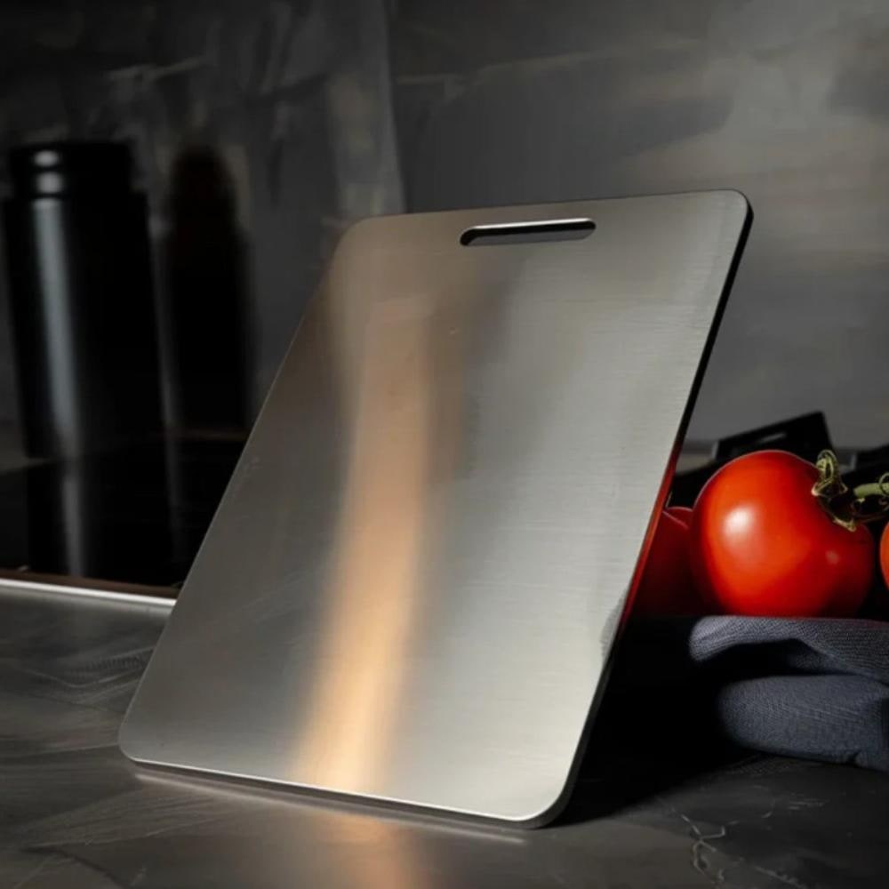 Durable Stainless Steel Cutting Board Kitchen Use - Image 1
