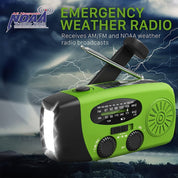 Emergency Radio Power Bank Solar Hand Crank Noaa Receiver - Image 5