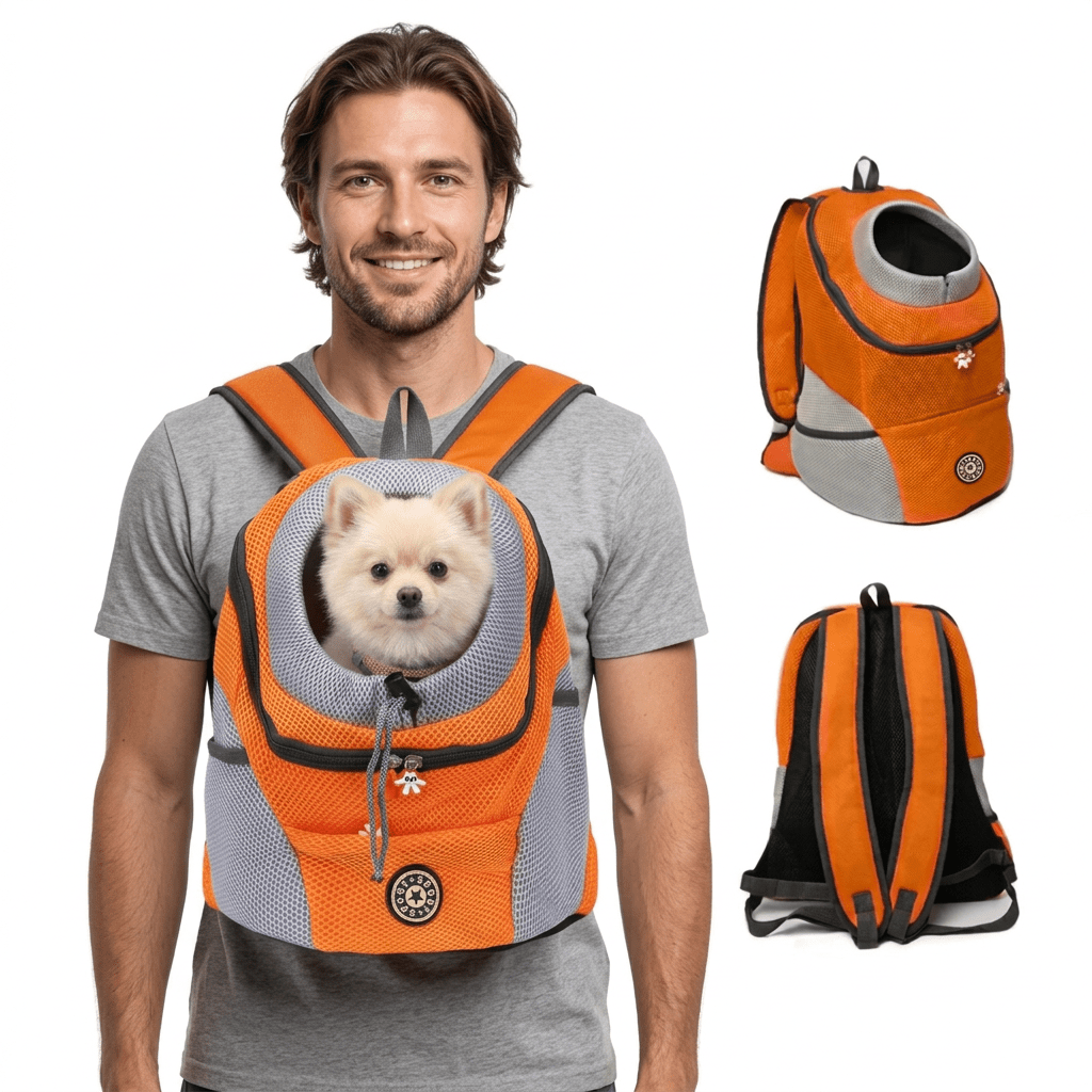 Ergonomic Dog Carrier Backpack Comfort Padding Pets - Image 2