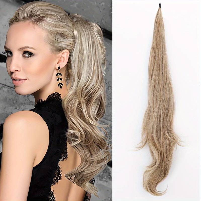 Flexible Ponytail Extension Long Full Hair Easy Wrap Style - Image 3