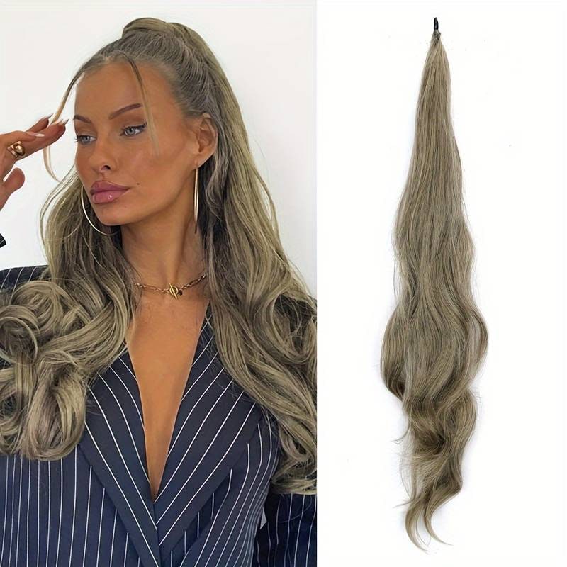 Flexible Ponytail Extension Long Full Hair Easy Wrap Style - Image 4