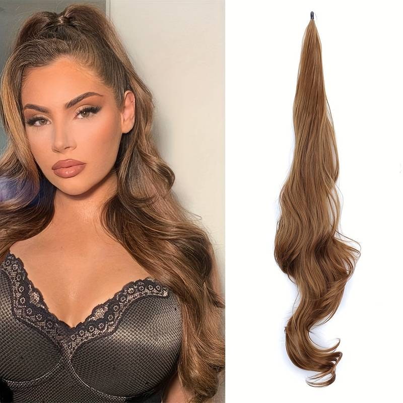 Flexible Ponytail Extension Long Full Hair Easy Wrap Style - Image 9