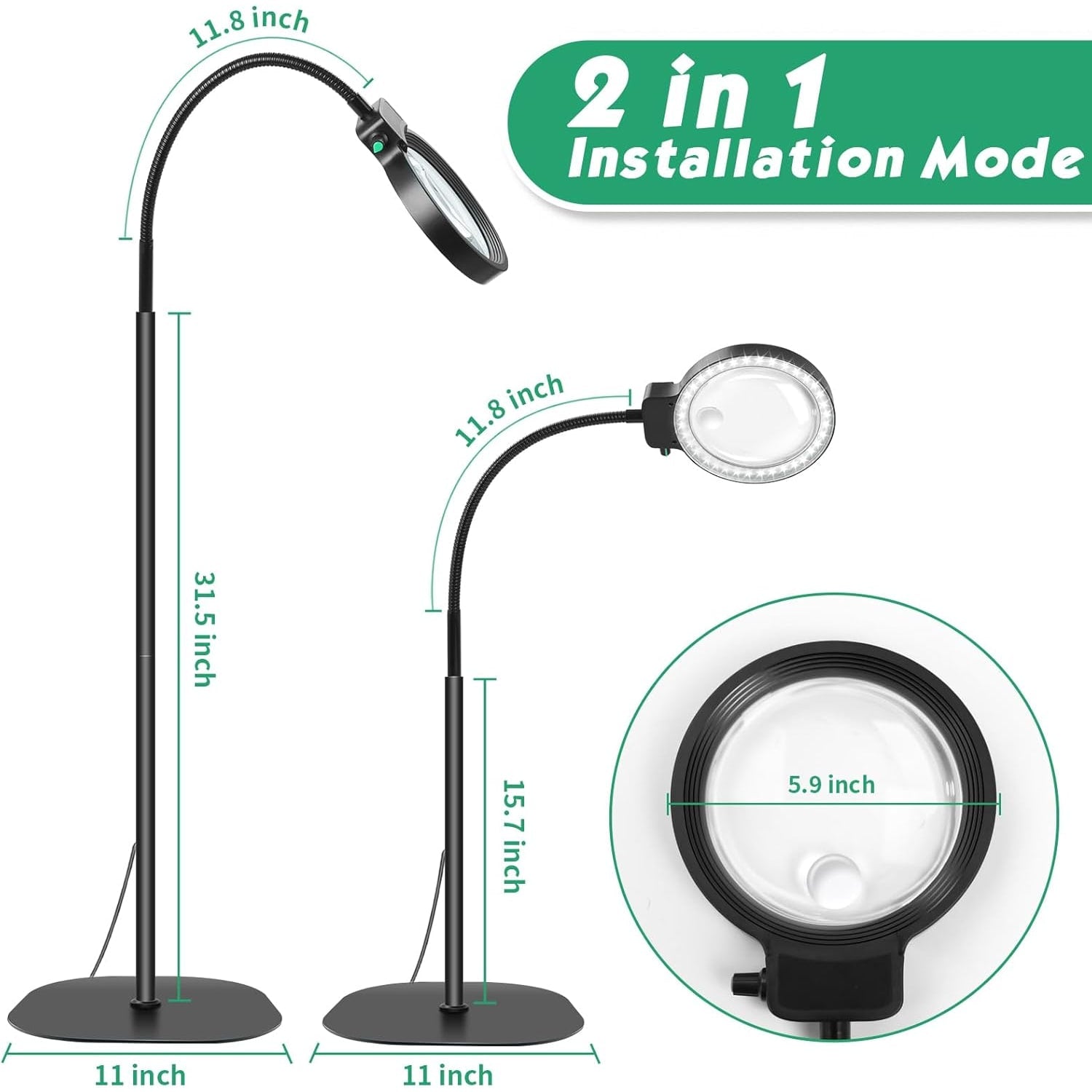 Full-Page Magnifier LED Light Hands-Free Reading Aid - Image 6