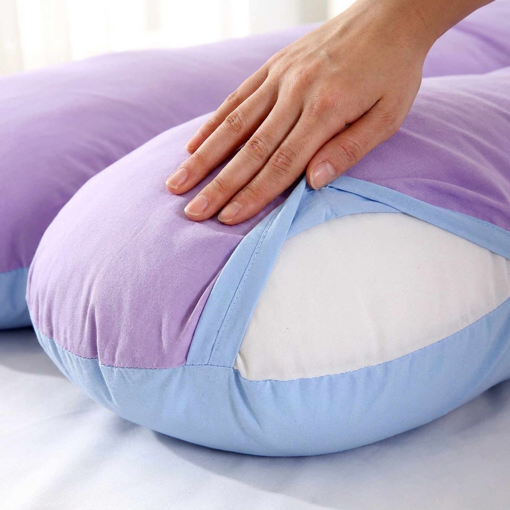 Full Support Body Pillow Pregnancy & Back Ergonomic Design - Image 5