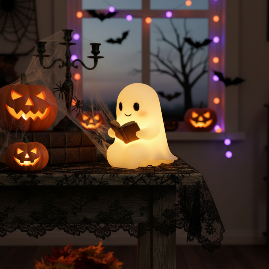 Ghost Night Light Cute LED Table Lamp Warm Glow - Image 7