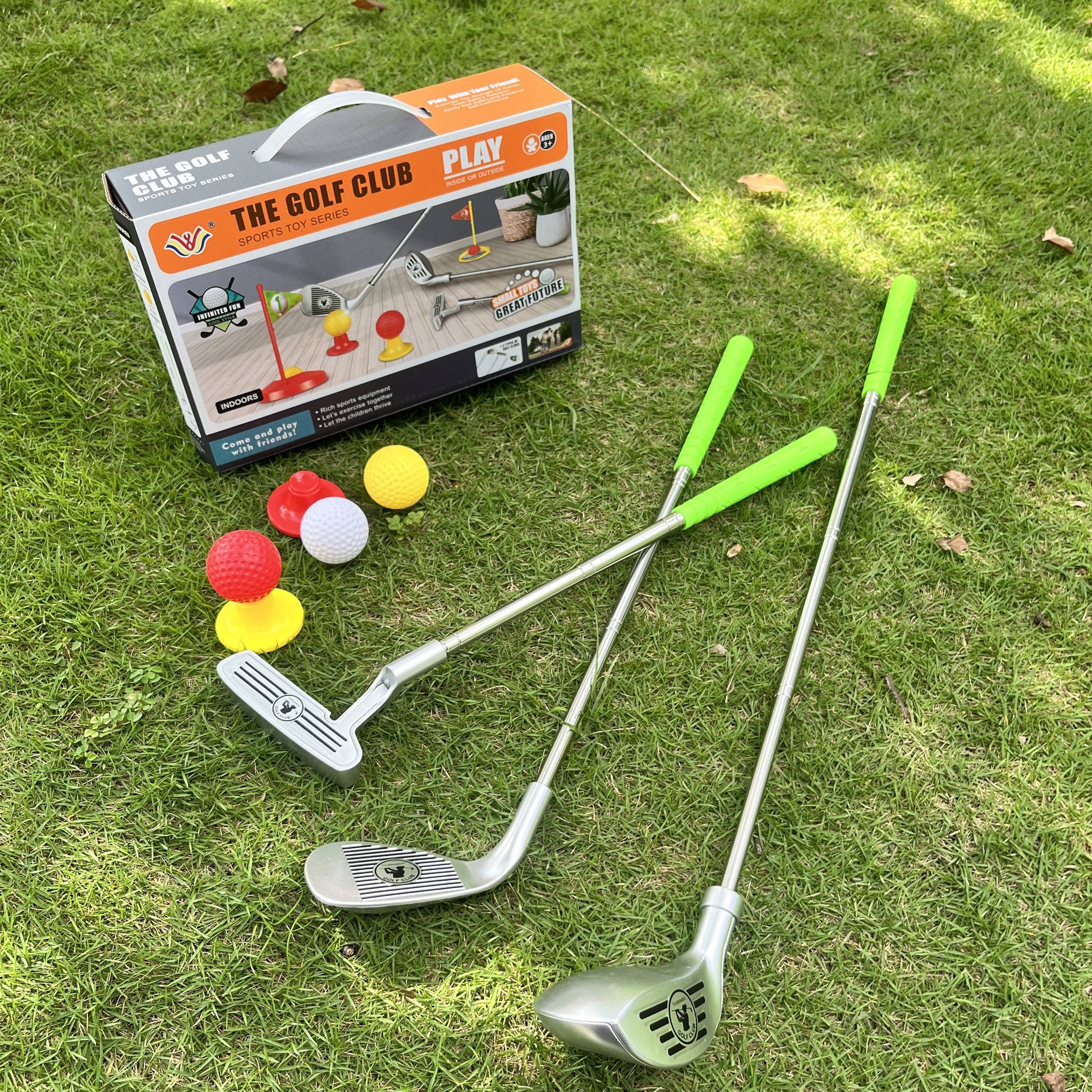 Golf Set Adjustable Clubs Targets Fun Outdoor Playtime - Image 1