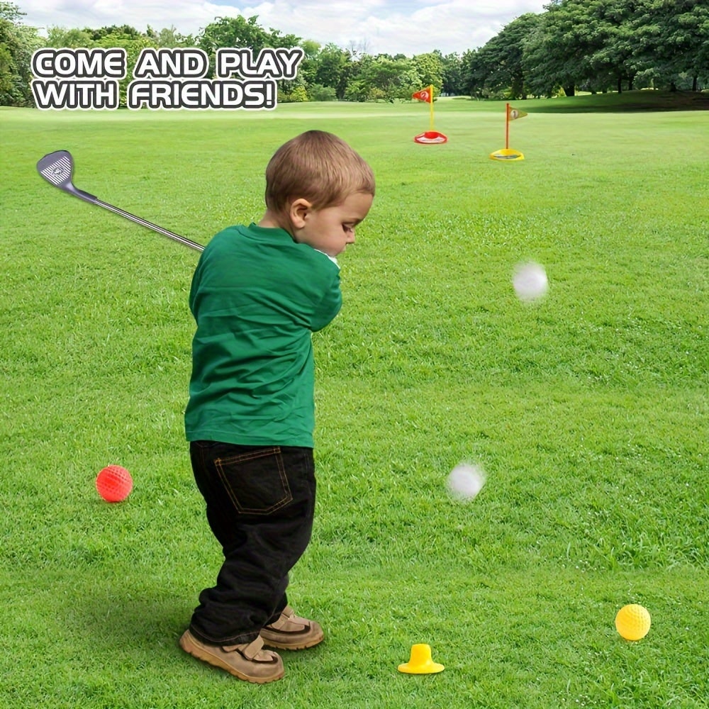 Golf Set Adjustable Clubs Targets Fun Outdoor Playtime - Image 3