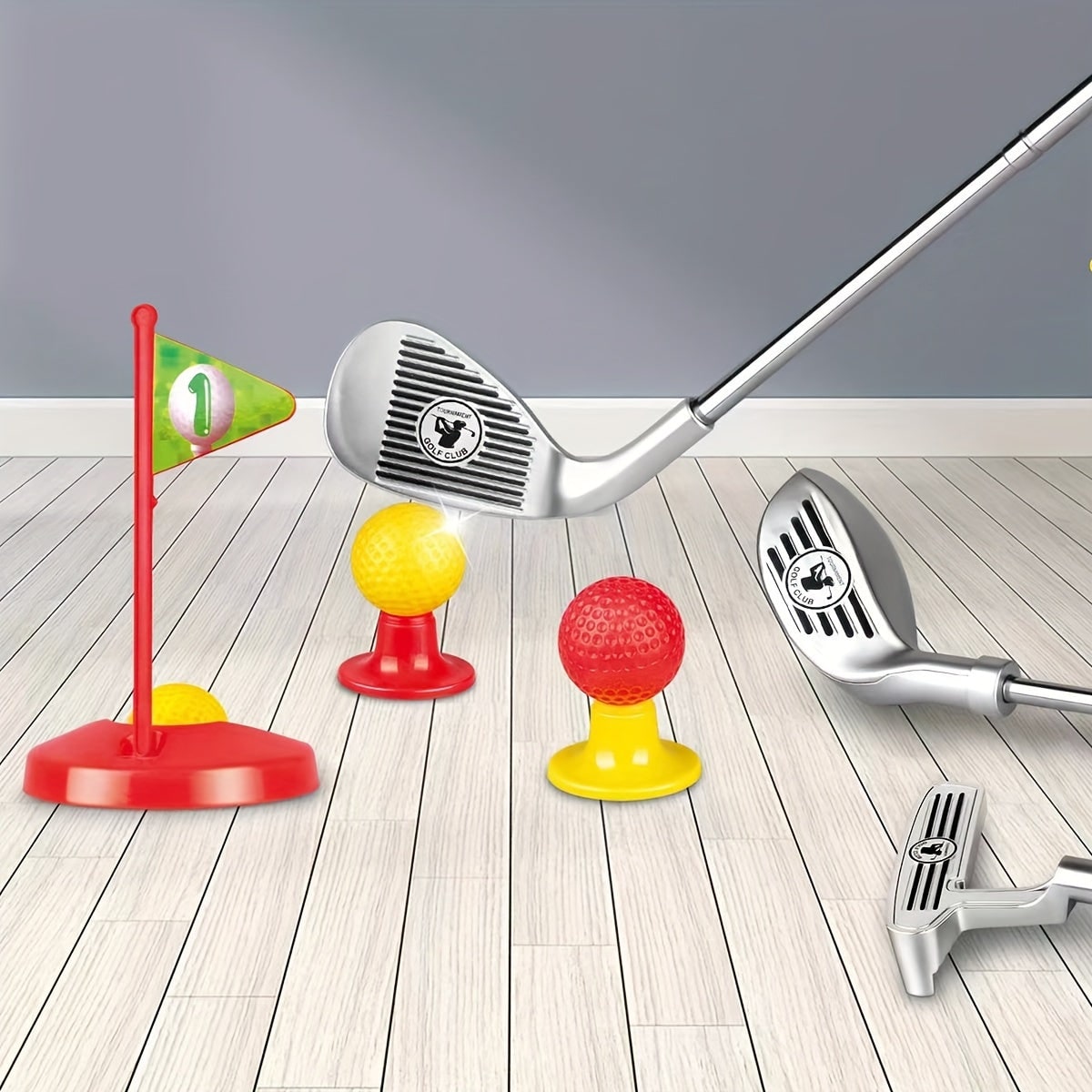 Golf Set Adjustable Clubs Targets Fun Outdoor Playtime - Image 5