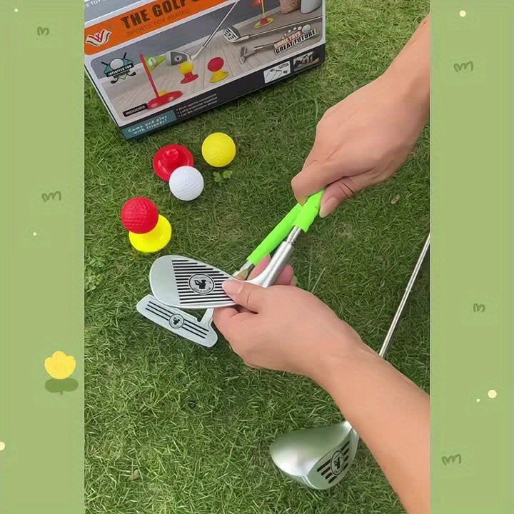 Golf Set Adjustable Clubs Targets Fun Outdoor Playtime - Image 7