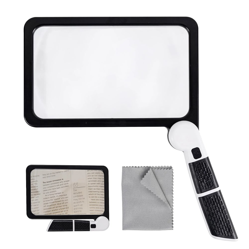 Handheld Magnifying Glass LED Light Reading and Seniors - Image 3