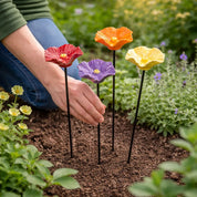 Handmade Ceramic Bee Feeders Weatherproof Flower Stakes 4 - Image 8