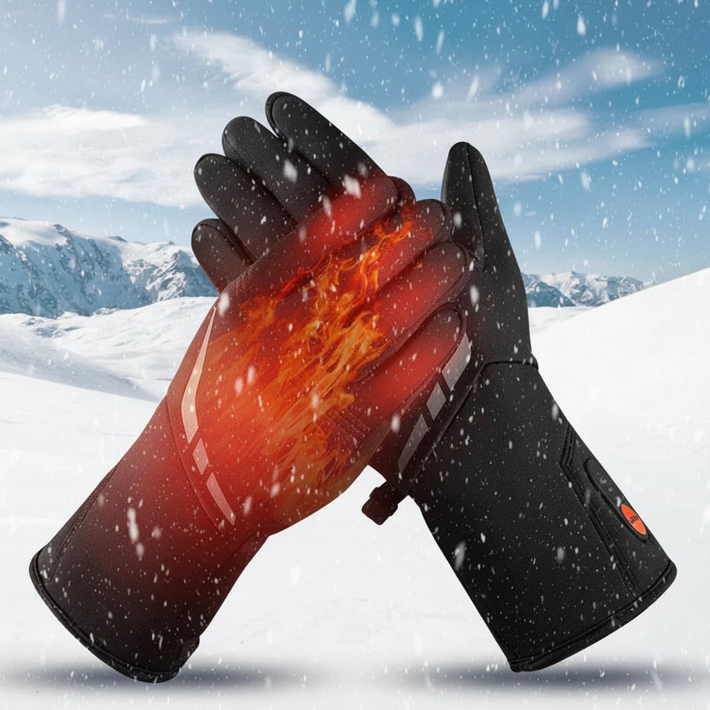 Heated Gloves Skiing Winter Gloves Touchscreen Compatible - Image 3
