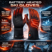 Heated Gloves Waterproof Winter Gloves Touchscreen Compatible - Image 4