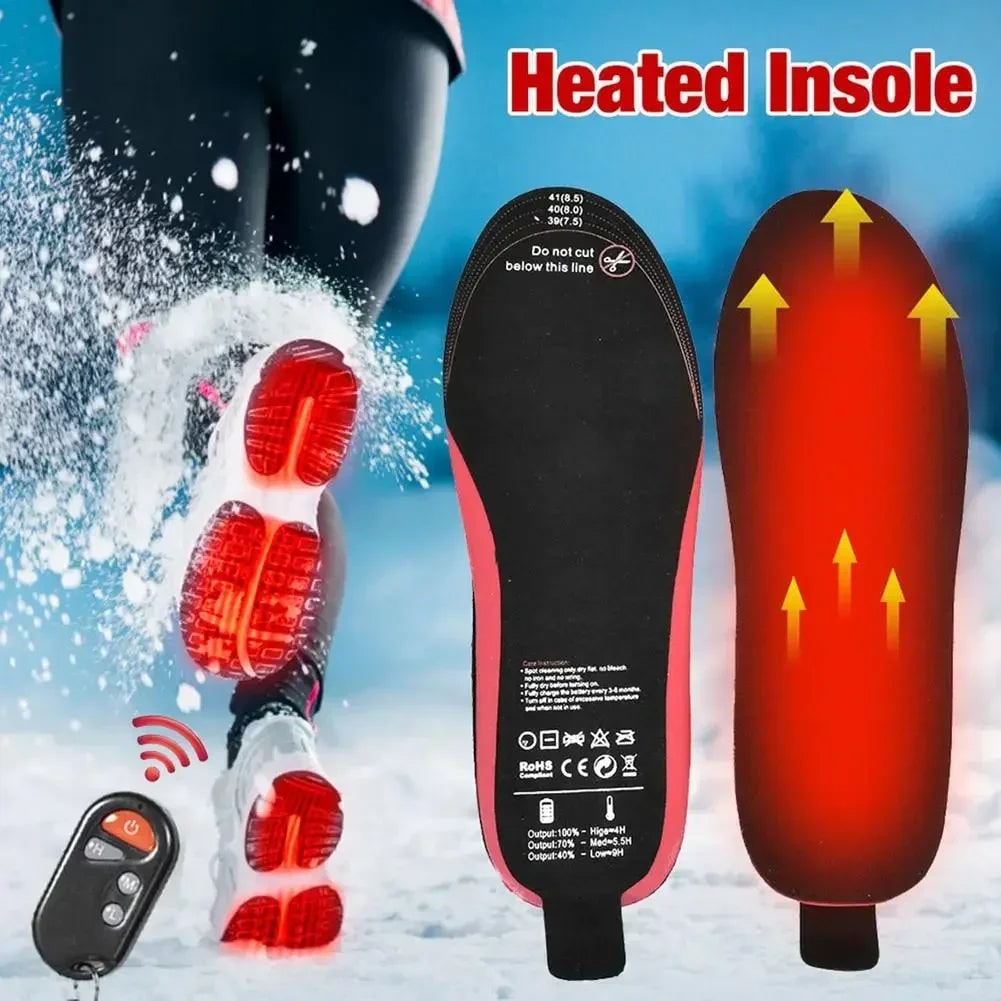 Heated Insoles Remote Control Rechargeable Foot Warmers Winter - Image 2