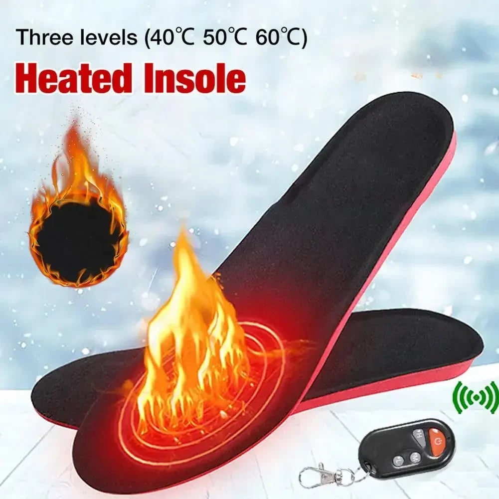 Heated Insoles Remote Control Rechargeable Foot Warmers Winter - Image 3