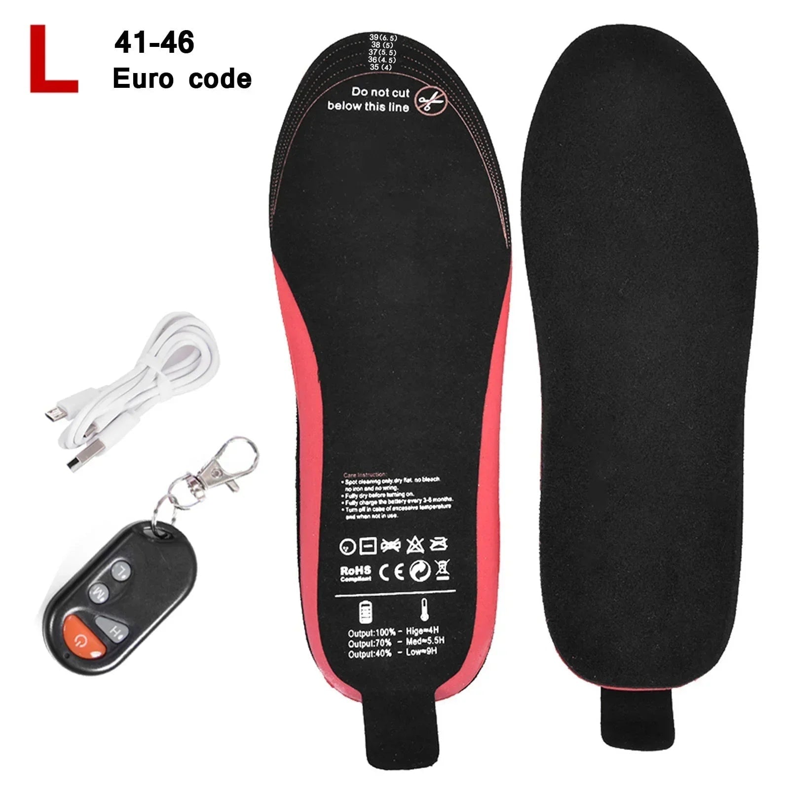 Heated Insoles Remote Control Rechargeable Foot Warmers Winter - Image 8