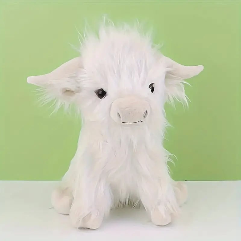 Highland Cow Plush Toy Soft Stuffed Animal 25cm - Image 5