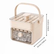 Ice Maker Storage Container Easy Dispensing Handle and Lid - Image 2