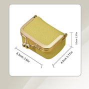 Jewelry Organizer Case Travel Compact Leather Storage Pouch