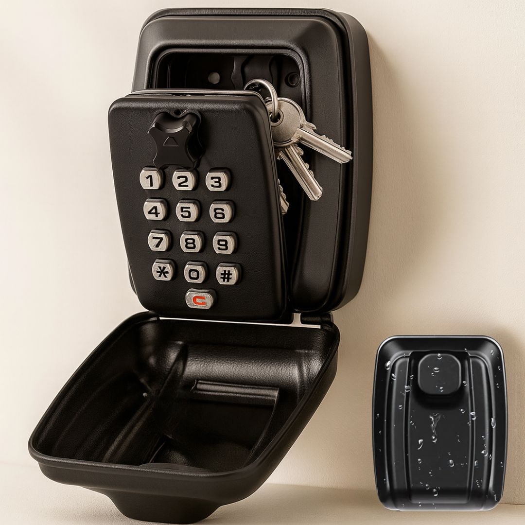 Key Safe Box Code Weatherproof Metal Adjustable Combination Lock - Image 1
