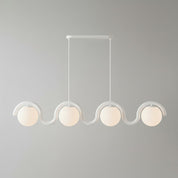 Linear Red and Silver Chandelier Modern Home Lighting - Image 28