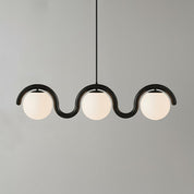 Linear Red and Silver Chandelier Modern Home Lighting - Image 30