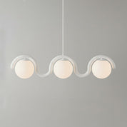 Linear Red and Silver Chandelier Modern Home Lighting - Image 31