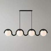 Linear Red and Silver Chandelier Modern Home Lighting - Image 34