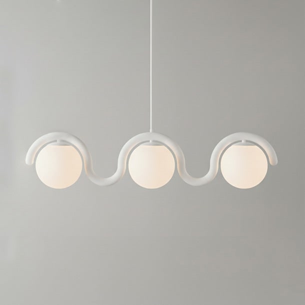 Linear Red and Silver Chandelier Modern Home Lighting - Image 47