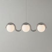 Linear Red and Silver Chandelier Modern Home Lighting - Image 48