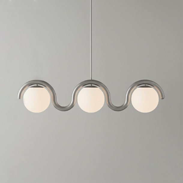 Linear Red and Silver Chandelier Modern Home Lighting - Image 48