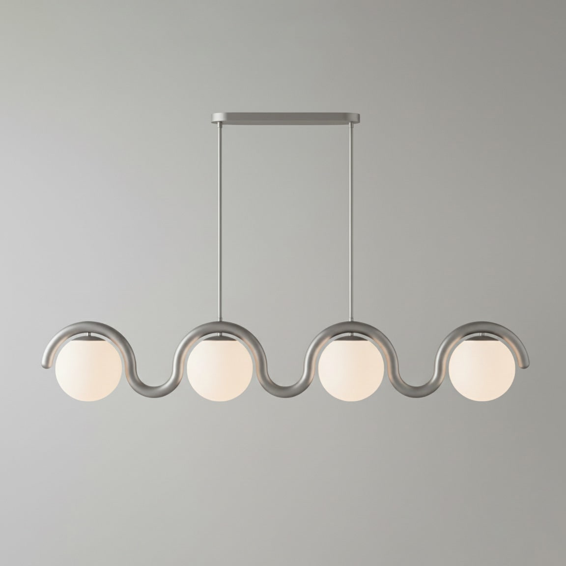 Linear Red and Silver Chandelier Modern Home Lighting - Image 52