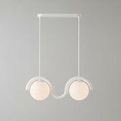 Linear Red and Silver Chandelier Modern Home Lighting - Image 56