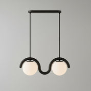 Linear Red and Silver Chandelier Modern Home Lighting - Image 57