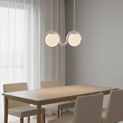Linear Red and Silver Chandelier Modern Home Lighting - Image 66