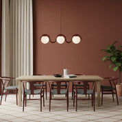 Linear Red and Silver Chandelier Modern Home Lighting - Image 68