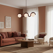 Linear Red and Silver Chandelier Modern Home Lighting - Image 69